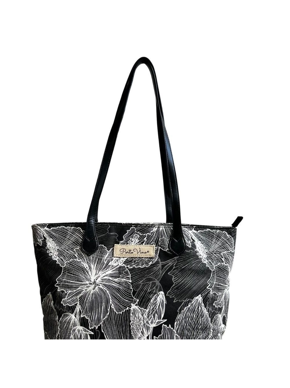 Porto Vino Hidden Wine Shoulder Tote Bag NWOT - Picture 2 of 15